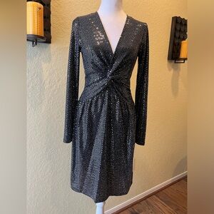 Michael Kors Metallic Cocktail Dress